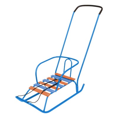 Санки детские Ветерок 2 с толкателем Ника В2/Г2 голубой